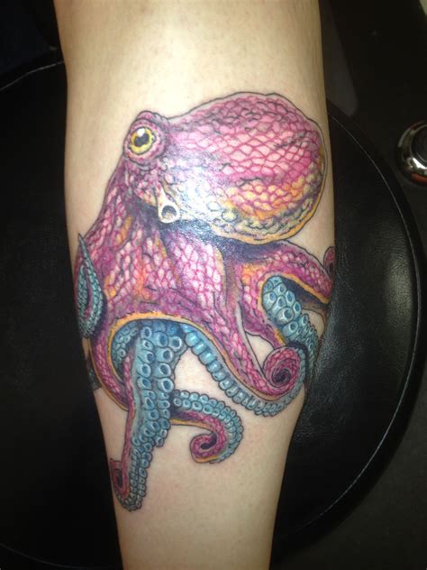 octopus leg tattoo|More.